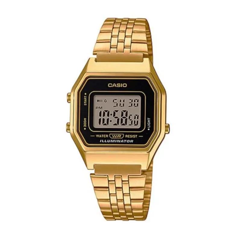 Casio Vintage Gold-Tone Digital Ladies Watch- LA680WGA-1DF